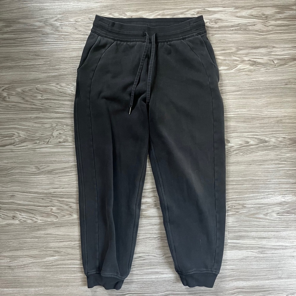 Lululemon Scuba High-Rise Jogger Black Fleece Sweatpants LW5CV9S Size 8